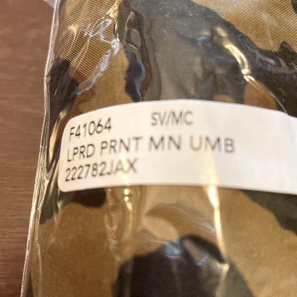 Coach Uv Protection Mini Umbrella In Leopard Print ☂ 🐆 - Picture 3 of 6